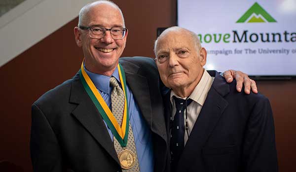 Robert K. Williams, M.D. (left), and Chris Abajian, M.D.'69