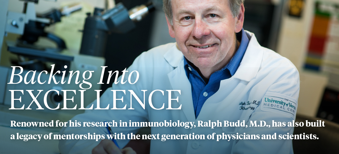 Backing in Excellence. Ralph Budd, M.D.