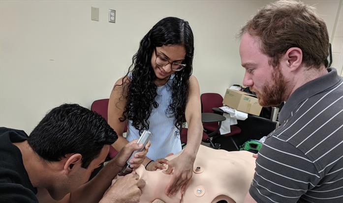 Class of 2020 Students Airway Simulation Lab