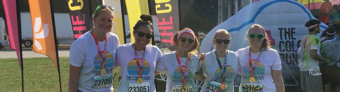 Medical students at the Color Run