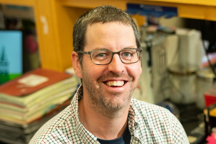 headshot of Brian Cunniff, Ph.D., assistant professor of pathology and laboratory medicine. in Larner’s Cunniff Laboratory