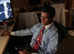 Physician at desk