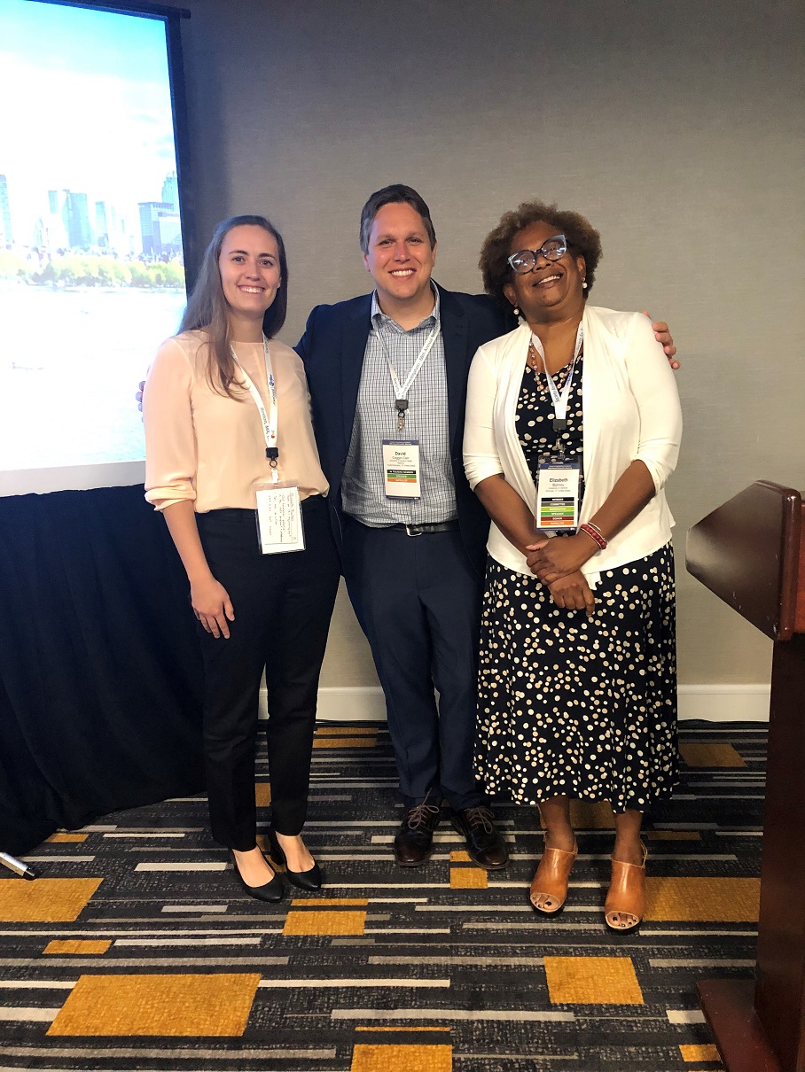 Dr. David Coggins-Carr, Dr. Elizabeth Bonney at SRI in Boston