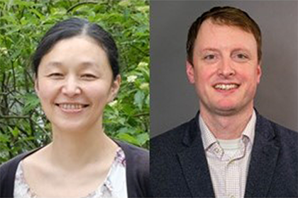 FireGrantMasayoJames portraits of Masayo Koide, Ph.D., M.S. (left), and James Stafford, Ph.D.