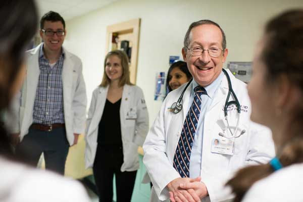 Doctors talking to each other