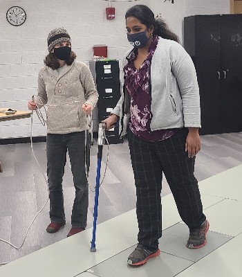 gait analysis image with two women walking side by side