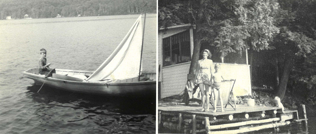 John Dick, M.D.'67, at Lake Dunmore as a child