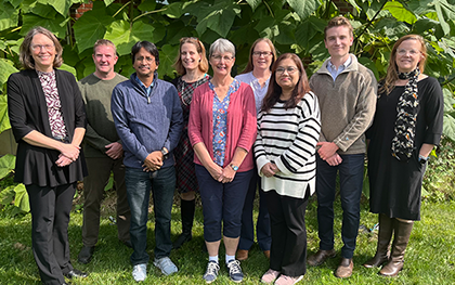 Kirkpatrick (L) alongside VTC colleagues