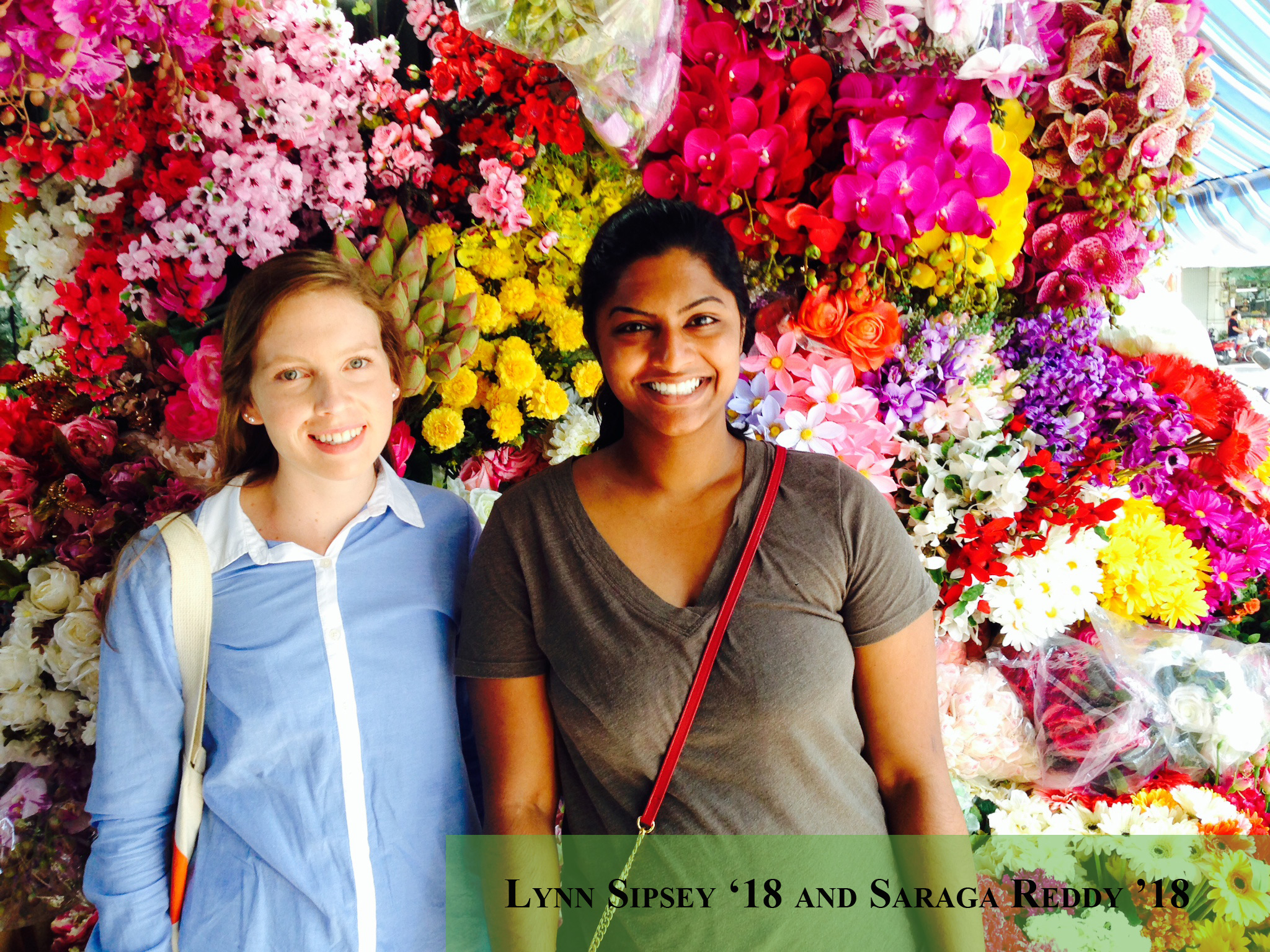 Lynn Sipsey '18 and Saraga Reddy '18