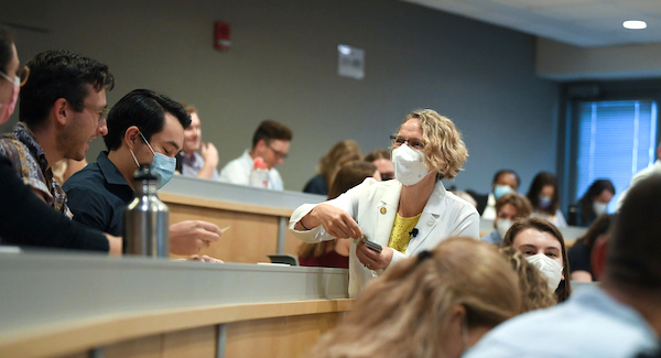Orientation photo featuring Dr. Zehle Orientation photo featuring Dr. Zehle