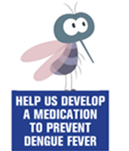 Cartoon mosquito with text 