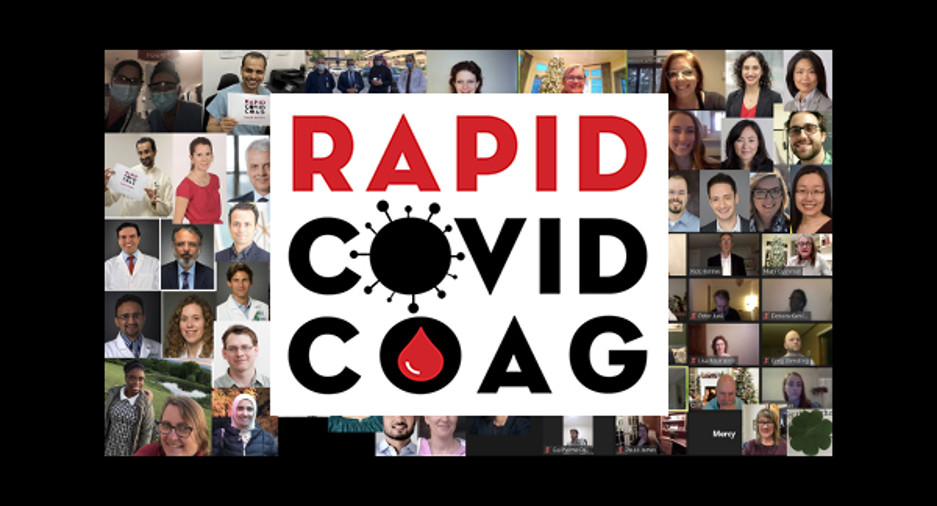 Rapid COVID COAG image Collage of headshot images with overlay saying