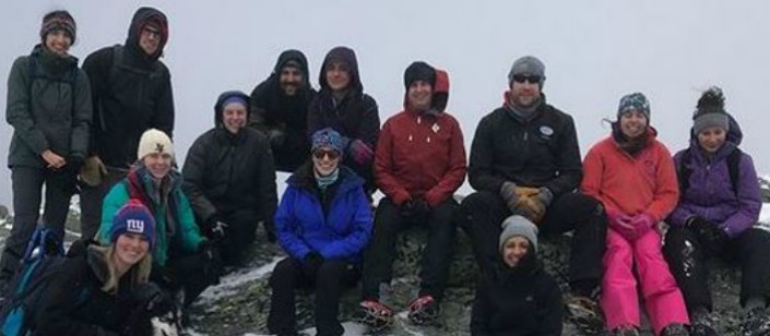 Students on top of Camel's Hump
