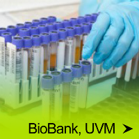 a button that reads BioBank, UVM