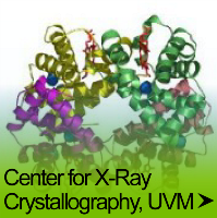 a button that reads Center for X-Ray Crystallography, UVM