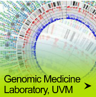 a button that reads Genomic Medicine Laboratory, UVM