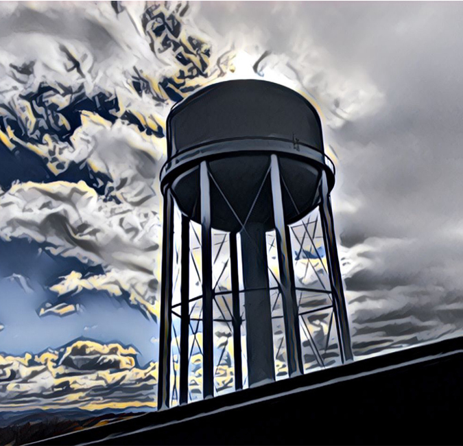 UVM Watertower Art by Arnie Goran, MD