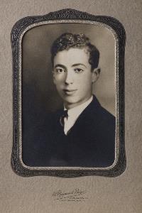 Young Robert Larner in frame